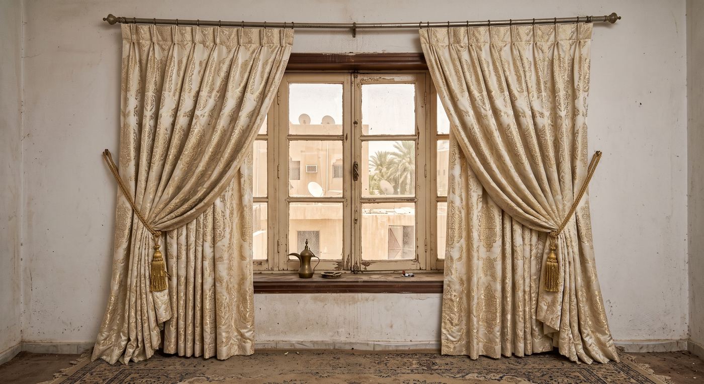 ستائر بعد التفصيل والتركيب