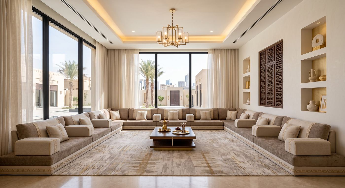 مجلس عربي - تصميم عصري